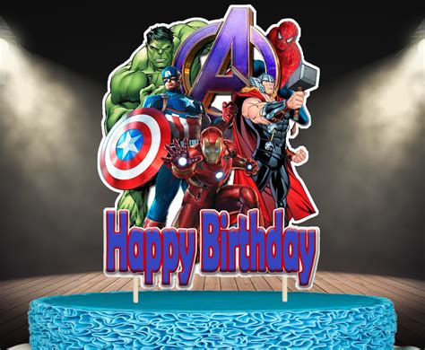 Printable Avengers Cake Toppers